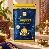 Sangeet Zipper Pouch Agarbatti - 8 Inch - 190 gm - 6 Pack