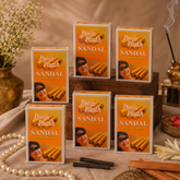 Chandan Deluxe Dhoop Batti ( 10 Thick Sticks) - 6 Pack