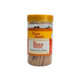 Pooja Paath Premium Dry Sticks Jar - Rose Gulab Dhoop 30min 110 GRM DRY DHOOP Jar Pack