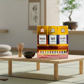 Bambooless Dhoop Dry Stick 12 Flavors Combo - 6 Inch - 75x12 Dry Sticks - 60mins each Stick