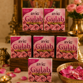 Avig Premium Gulab Incense Cone Box -6 Pack