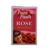 Pooja Paath Rose Deluxe Dhoop Rose Dhoop 30min 10 Sticks WET DHOOP Box
