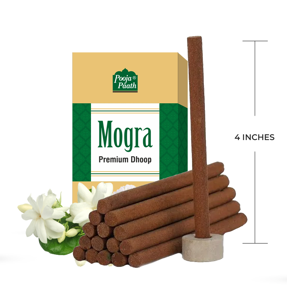 Pooja Paath Premium Dry Stick - Mogra 4 Inch Sticks