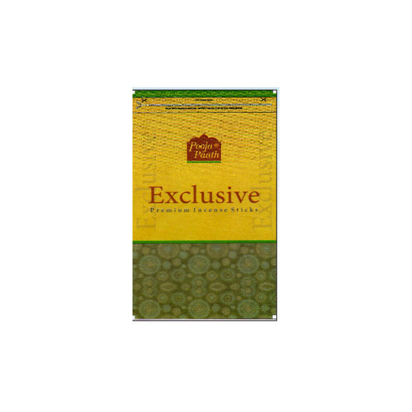 Pooja Paath Exclusive Zipper Pouch Agarbatti Blended 8 inch 110 GRM 30min Brown Stick Zip Lock Pouch