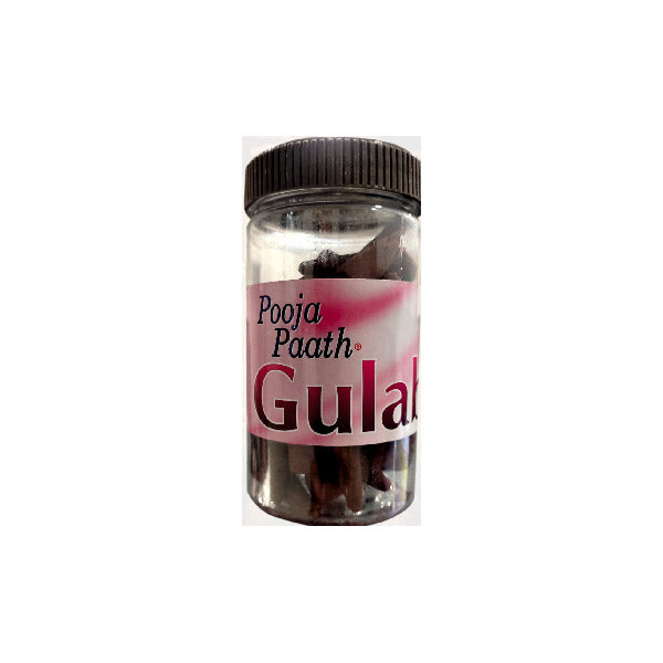 Pooja Paath Gulab Dhoop Jar Gulab Cone 30min 110 GRM Dry Cone Box