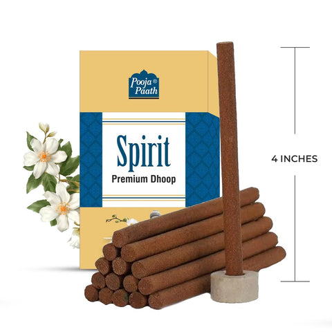Pooja Paath Spirit Premium Dry Stick Blended Dhoop 30min 9 Sticks WET DHOOP Box