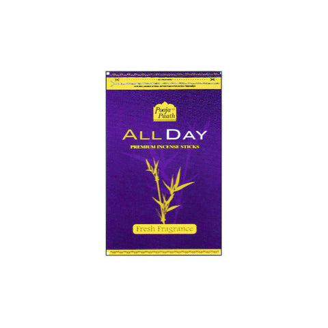 Pooja Paath All Day Zipper Pouch Agarbatti Blended 8 inch 110 GRM 30min Brown Stick Zip Lock Pouch