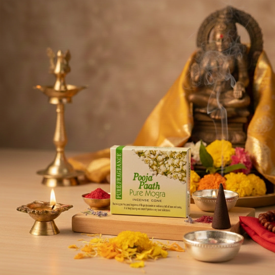 Pooja Paath Cone Dhoop ( Mogra )