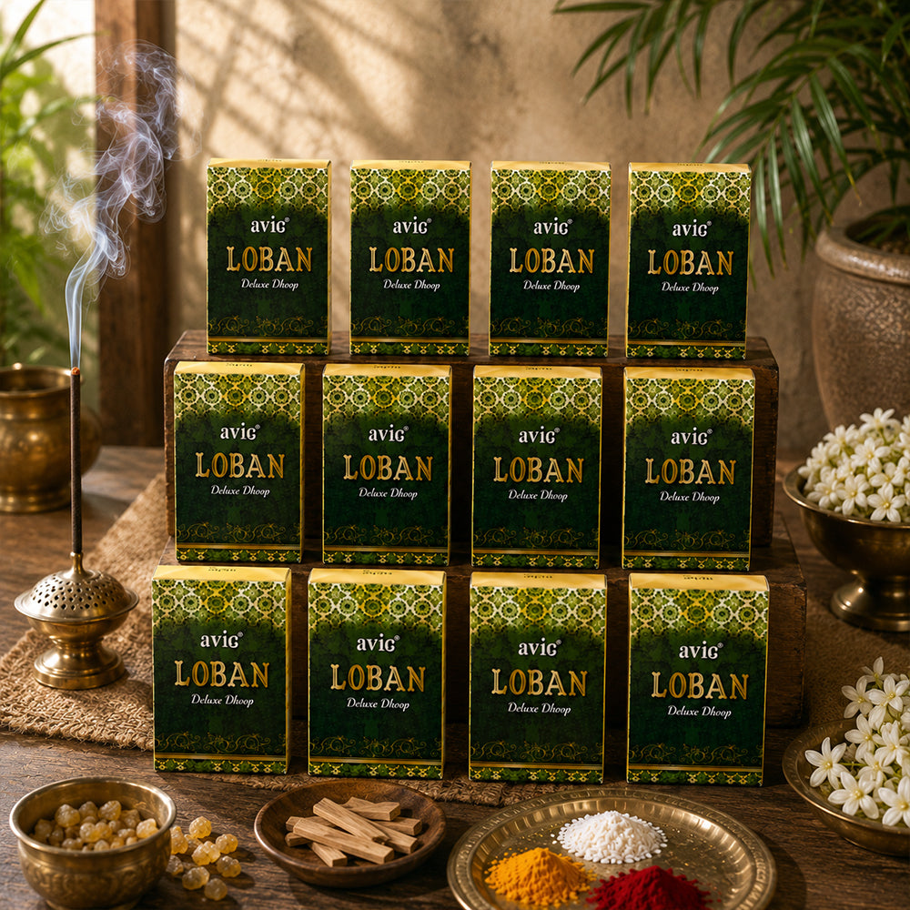 Loban Deluxe Dhoop Batti Big - 12 Pack