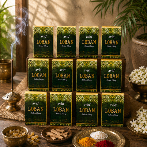 Loban Deluxe Dhoop Batti Big - 12 Pack