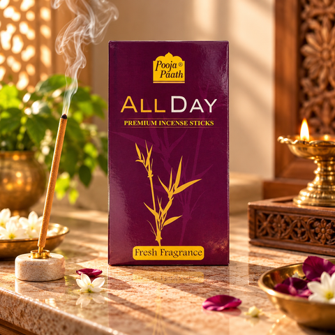 All Day Agarbatti Box - 9 Inch - 100 gm - 6 Pack