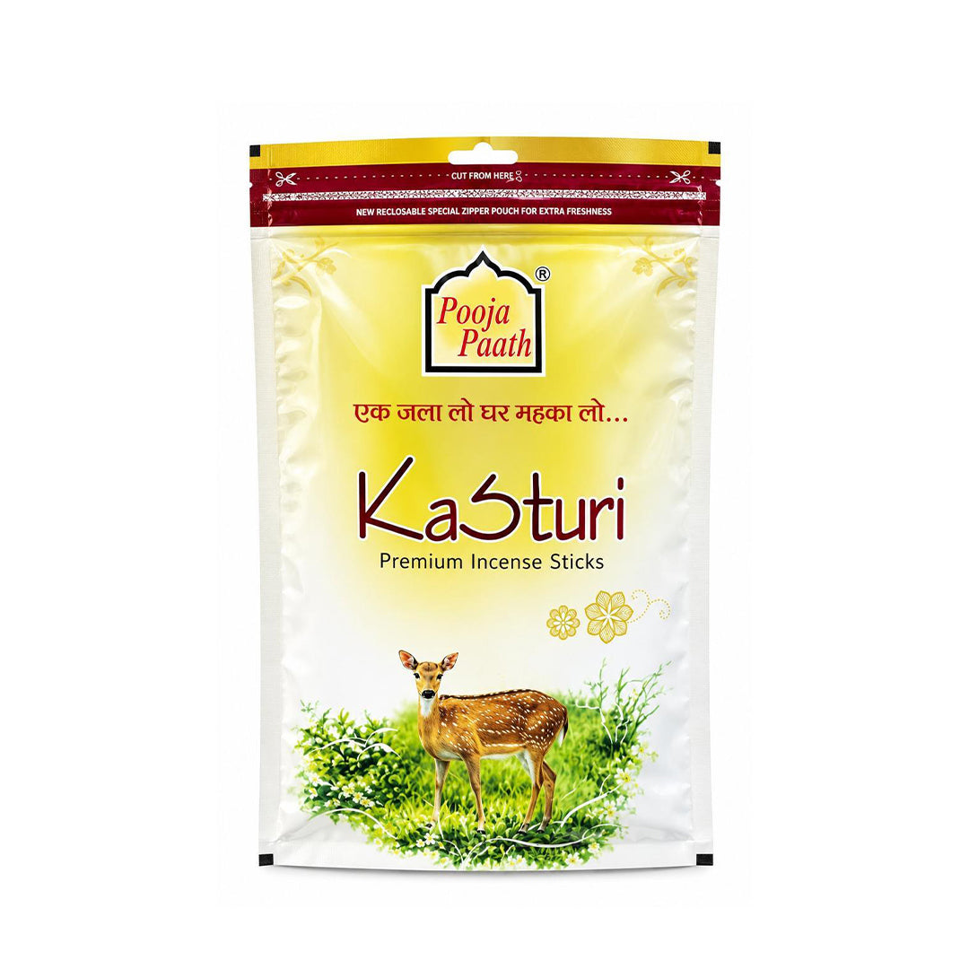 Kasturi Zipper Pouch Agarbatti