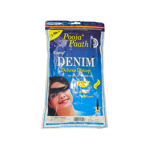 Pooja Paath Zipper Dhoop ( Denim )
