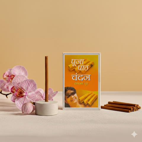 Chandan Deluxe Dhoop Batti ( 10 Thick Sticks)