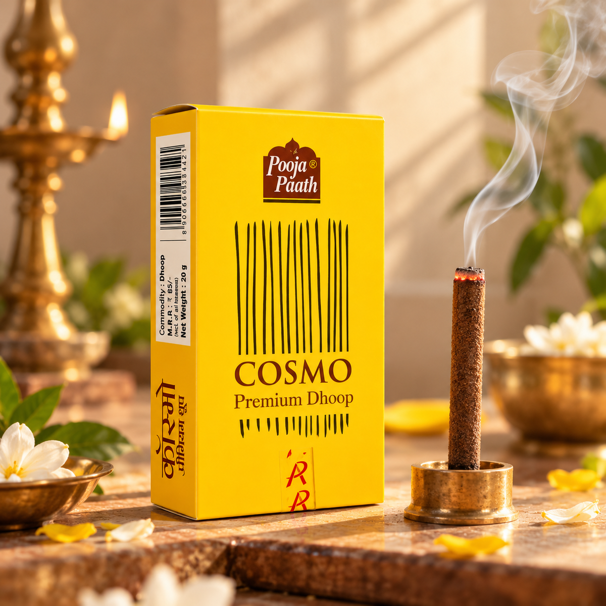 Cosmo Premium Dhoop - 80 gm - 12 Pack