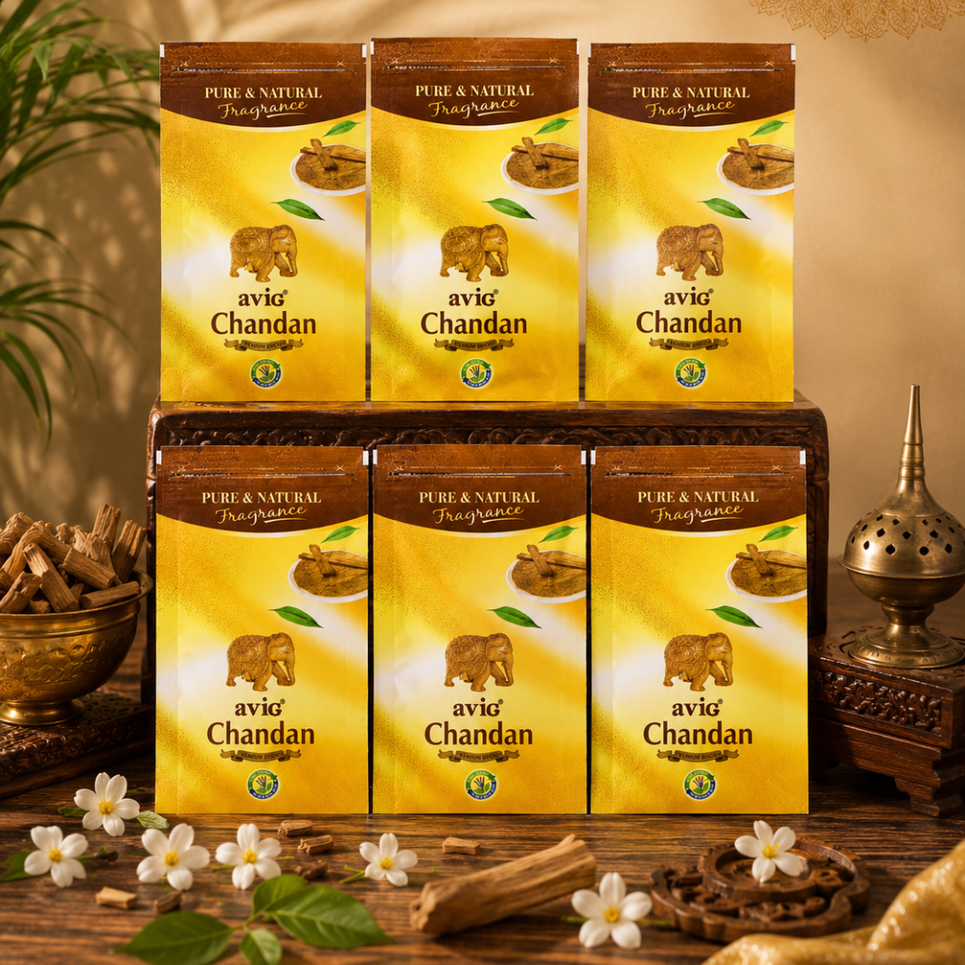 Avig Zipper Deluxe Dhoop Batti ( Chandan ) - 6 Pack