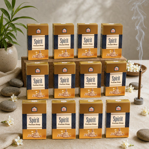 Premium Spirit Dry Dhoop Sticks Box -12 Pack