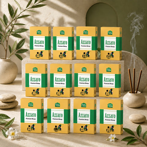 Premium Azzaro Dry Dhoop Sticks Box - 12 Pack