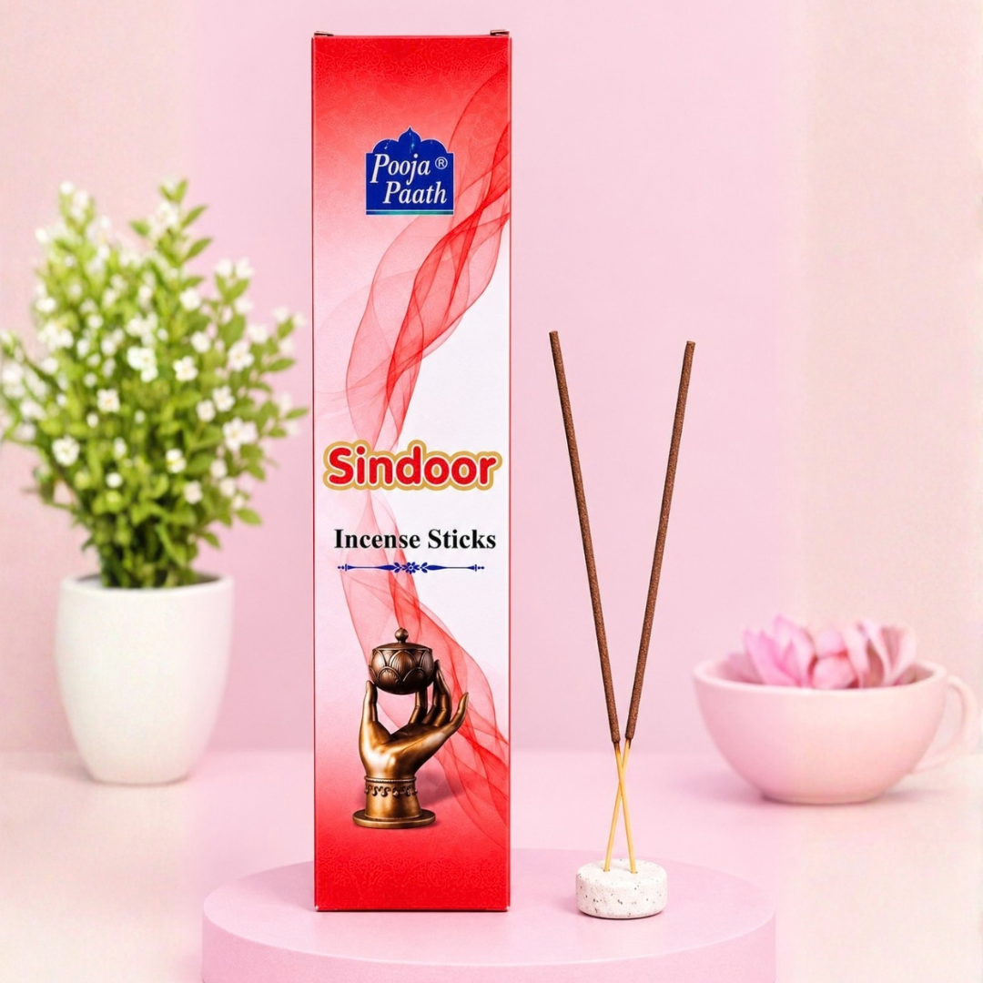 Sindoor Incense Sticks Box Pack - 6 Pack - 9 Inch - 100 gm