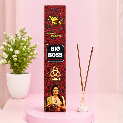 Big Boss Incense Sticks Box - 6 Pack - 9 Inch - 34 gm