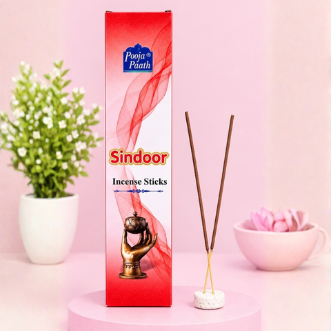 Sindoor Incense Sticks Box Pack - 6 Pack - 9 Inch - 100 gm