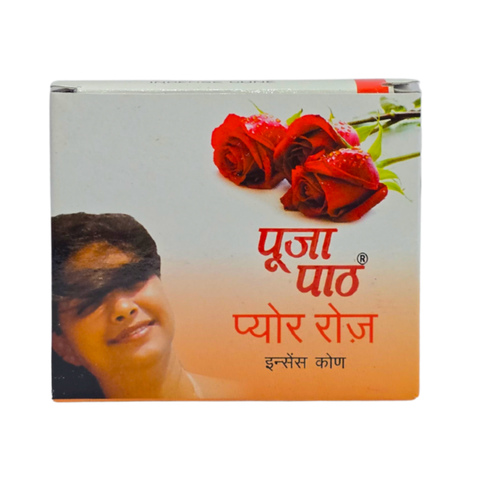 Pooja Paath Cone Dhoop ( Rose )