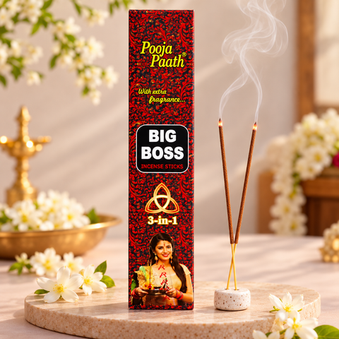Big Boss Incense Sticks Box - 6 Pack - 9 Inch - 34 gm