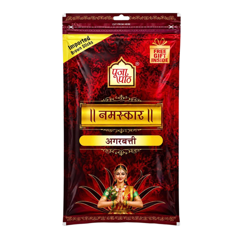 Namaskar Agarbatti Box ( Free Gift Inside) 9 Inch - 100gm - 6 Pack