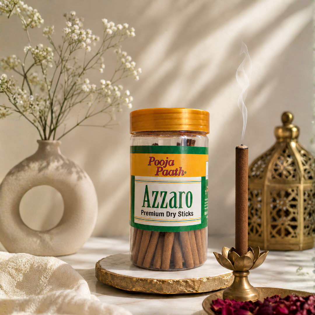 Poojapaath Jar Dry Sticks ( Azzaro )