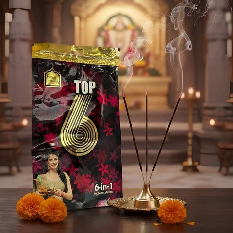 Top Six Agarbatti - 350g-Zipper Pouches