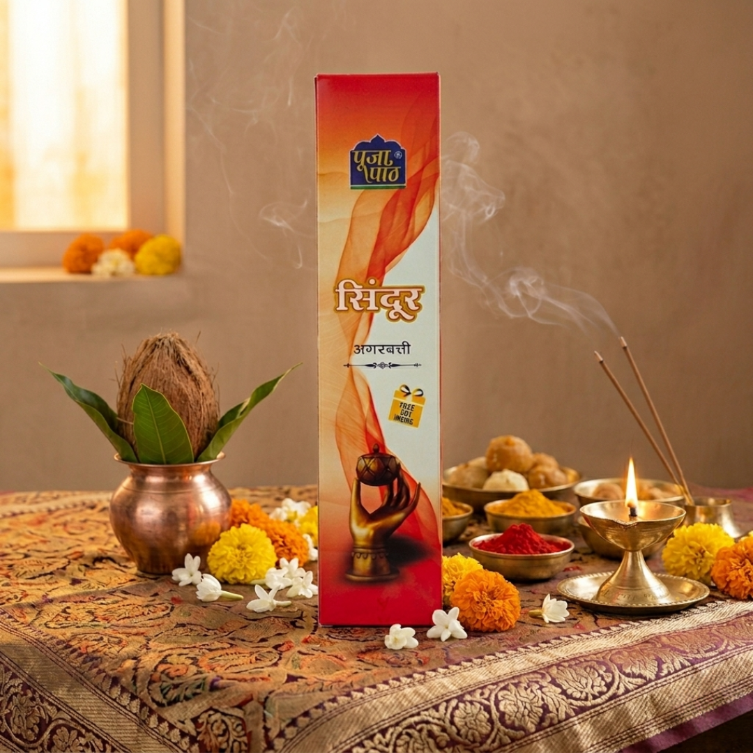 Sindoor Agarbatti Box Packing ( Free Gift Inside )