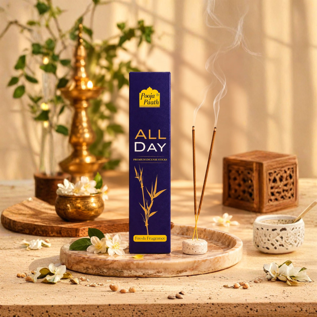 All Day Premium Incense Sticks Box - 6 Pack - 9 Inch - 100 gm
