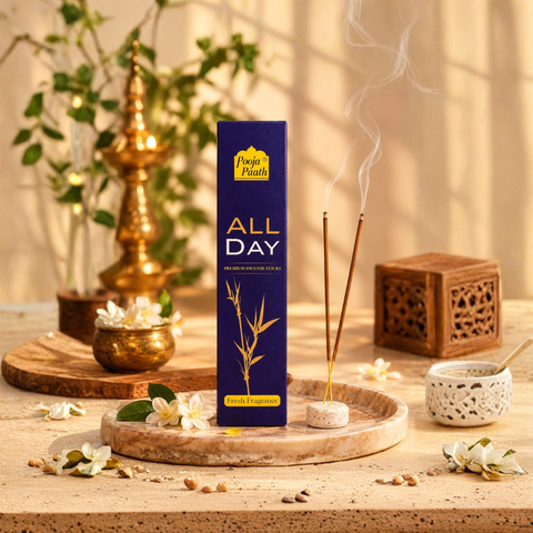 All Day Premium Incense Sticks Box - 6 Pack - 9 Inch - 100 gm