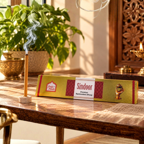 Premium Sindoor Dry Dhoop Sticks - 8 Inch - 6 Pack