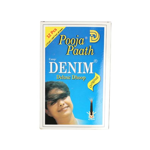 Combo Denim Deluxe Dhoop Batti - 12 x 10 Batti - 3 Inches Each