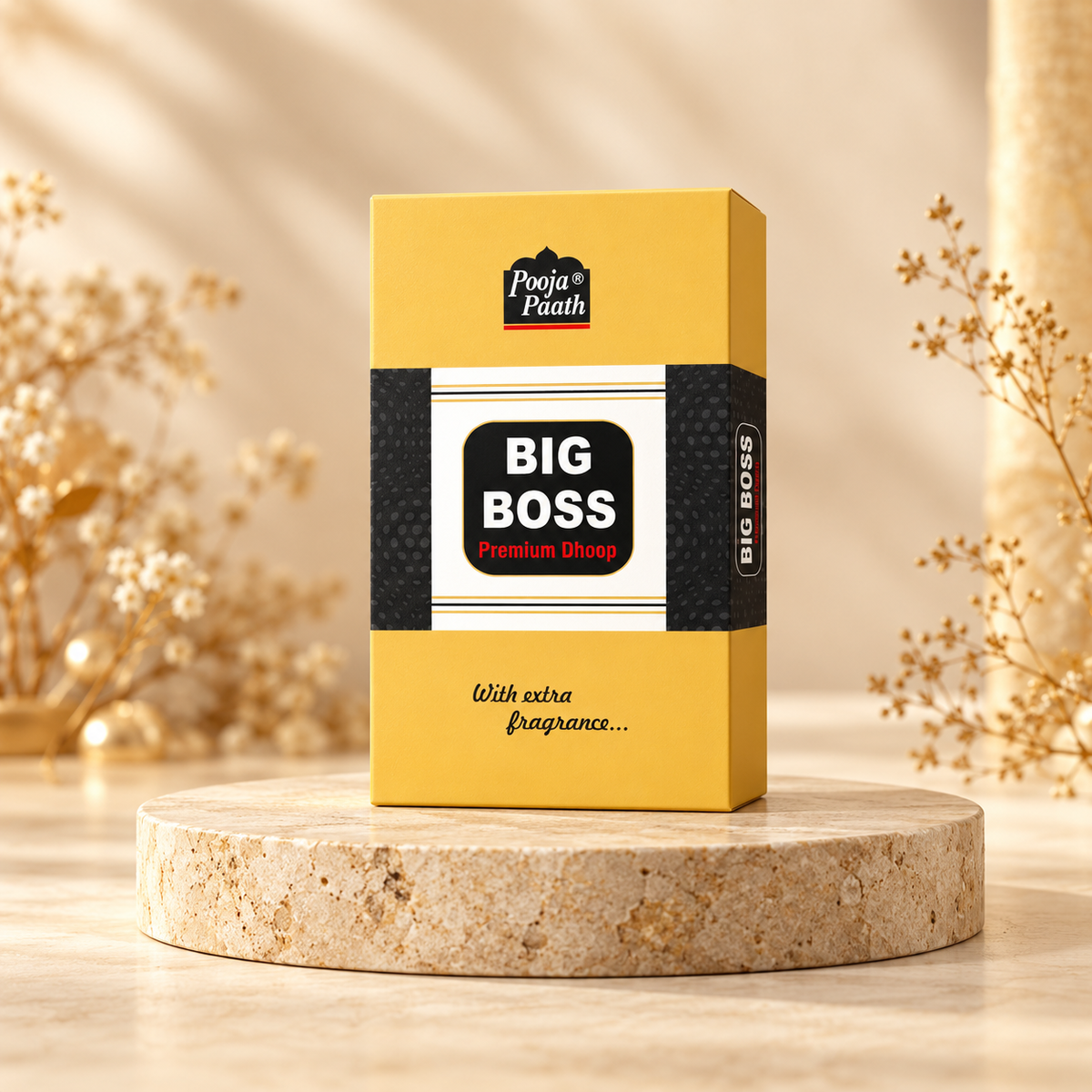 Premium Big Boss Dry Dhoop Sticks - 12 pack - 4-inch