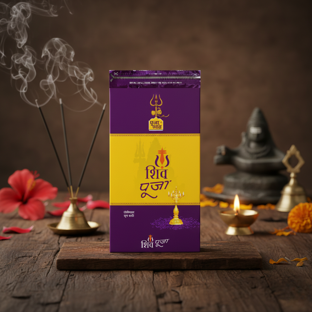 Zipper Pouch Shiv Pooja Agarbatti