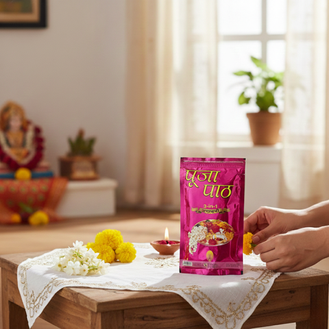 Pooja Paath Pouch Agarbatti - 6 Pack