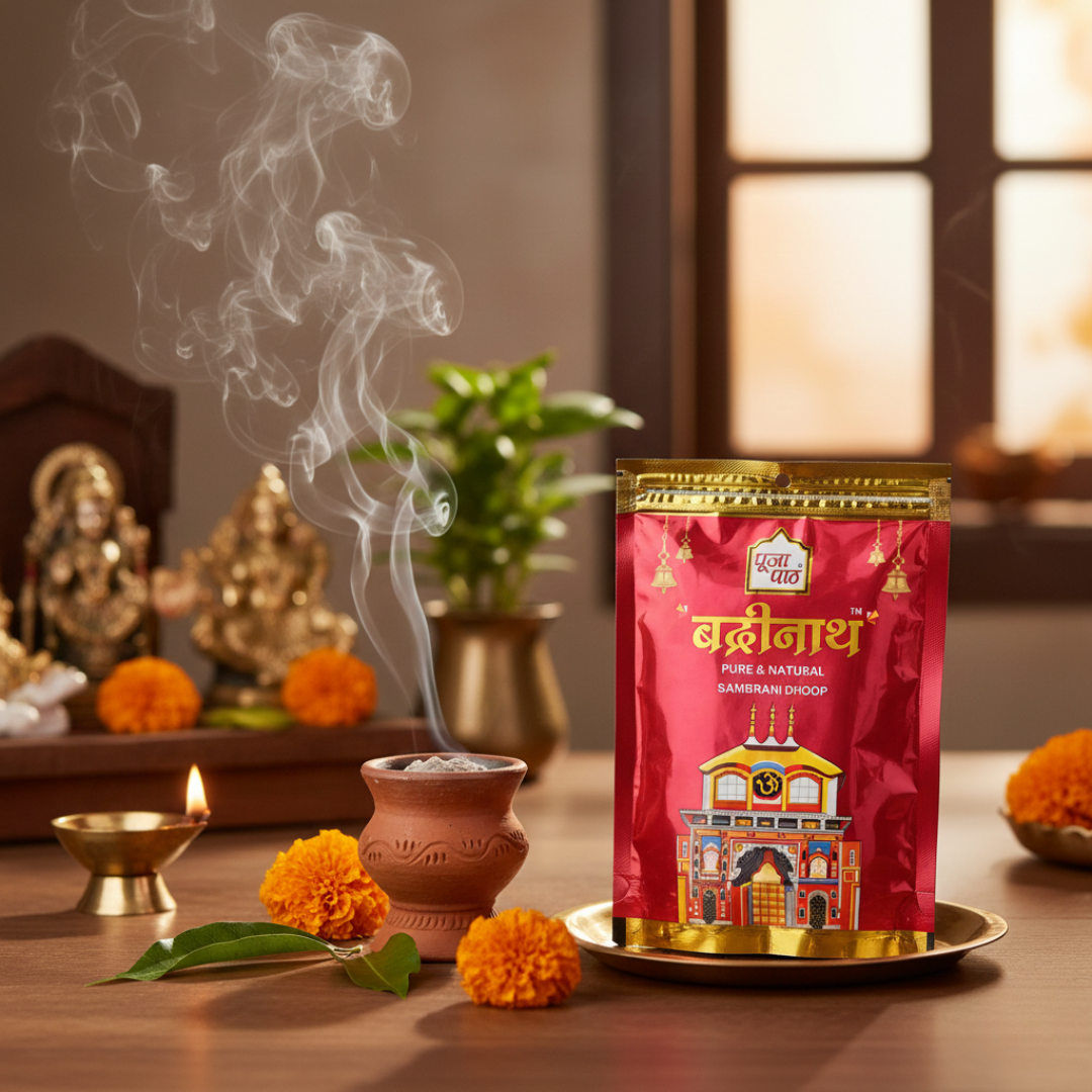 Badrinath Sambrani Dhoop - 380gm - Zipper Pouches