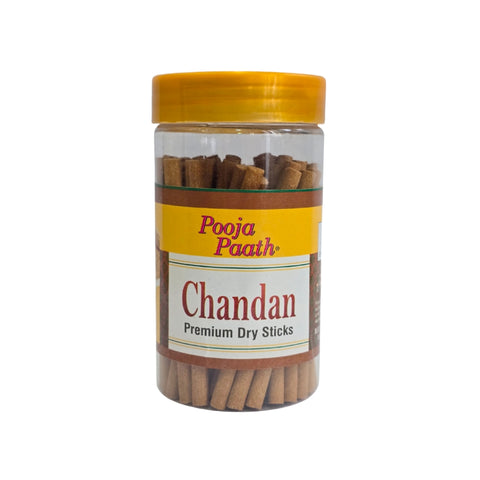 Poojapaath Jar Dry Sticks ( Chandan )