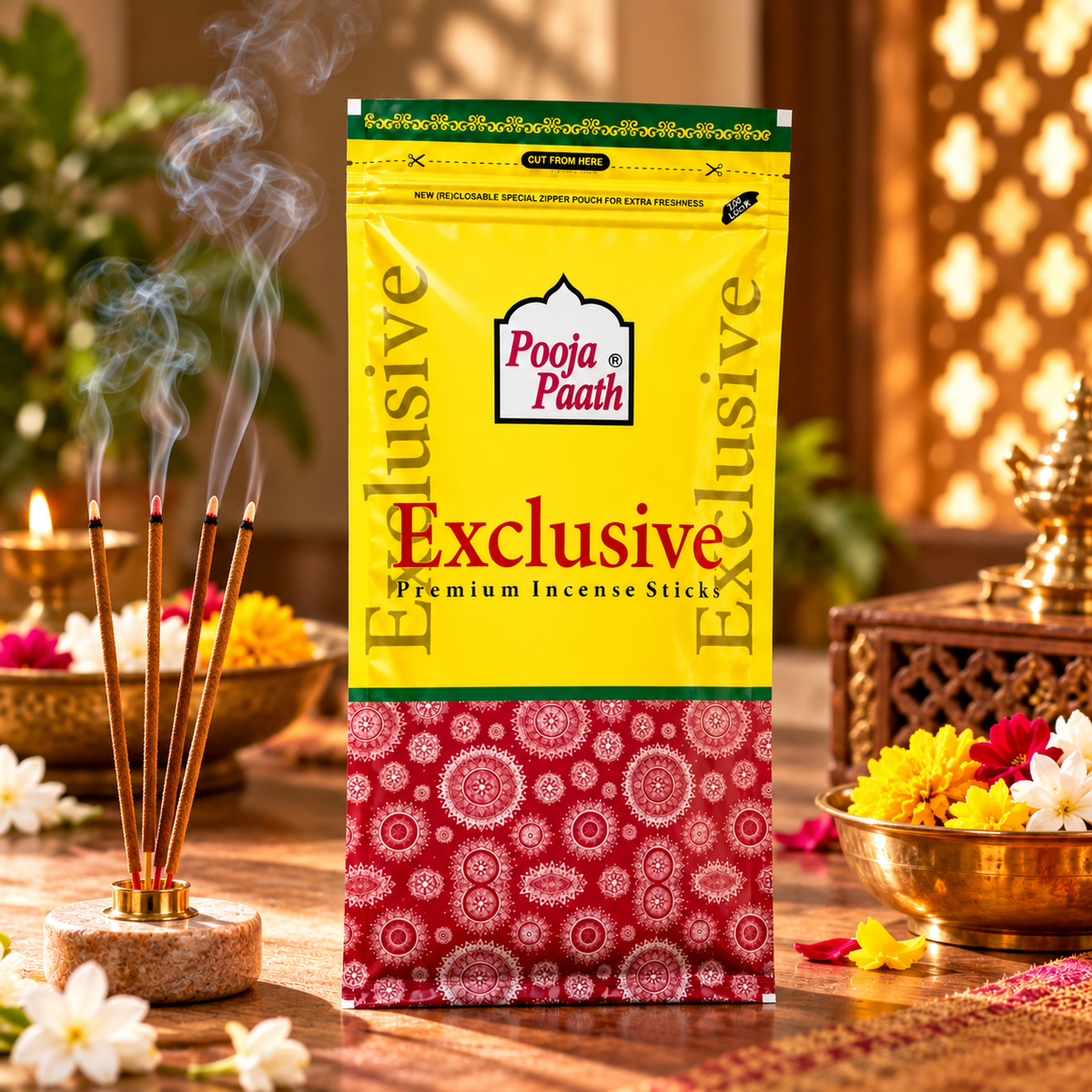 Exclusive Agarbatti - 6 Pack - 9 Inch - 100 gm