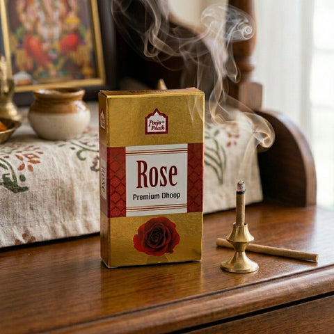 Premium Rose-14g-Dhoop Sticks - 6 pack